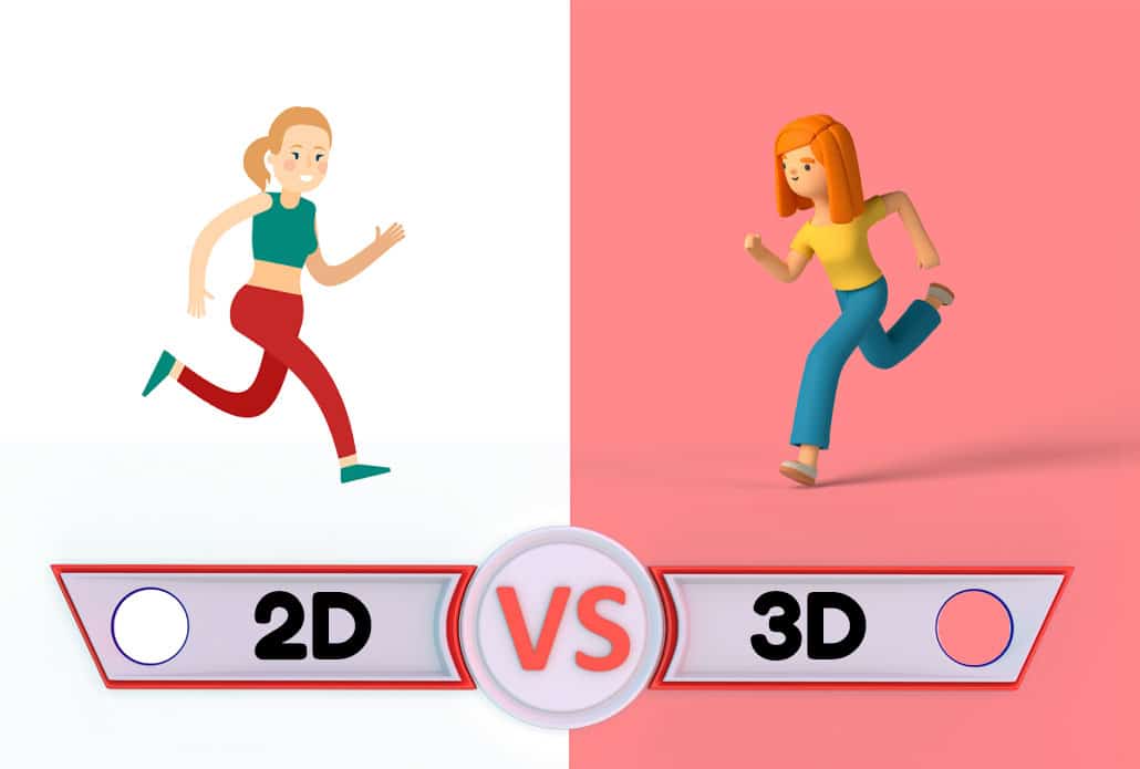 different animation styles 2d or 3d