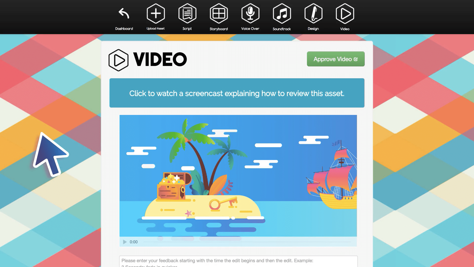 Video Igniter Online Animated Cartoon Video Maker User Interface