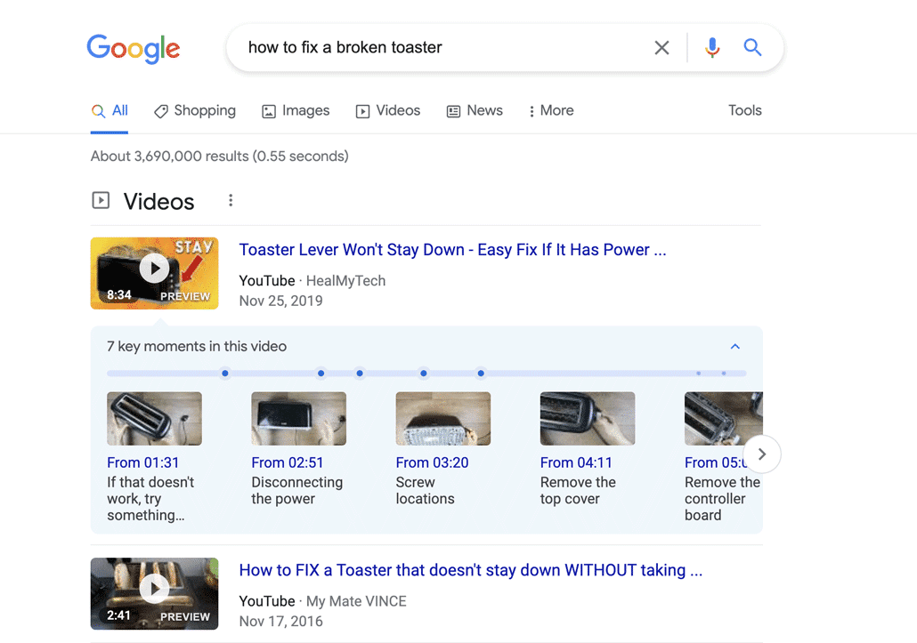 homepage video optimize for seo